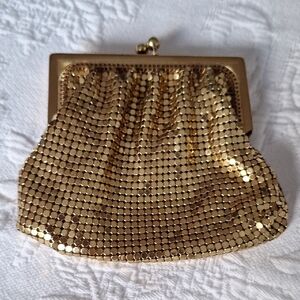 Duramesh USA Gold Mesh Change Purse